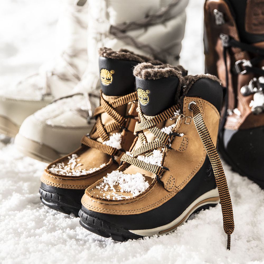 Botas de Nieve Timberland Niños Toddler Chillberg Waterproof Marrones/Negras - Chile PHS-790153